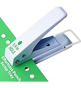Hole Punch Heavy Duty, 1/4 in Single Hole Punch for Crafts, One Hole Paper Puncher & Perforadora ...