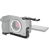 NICEYRIG FX3 FX30 L-Shape Plate for Sony, Assembly Half Cage Kit with Cold Shoe Extension Mount, ...