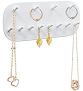 Andiker Wall Mounted Necklace Holder, Hanging Jewelry Organizer with 12 Hooks, Jewelry Hangers fo...