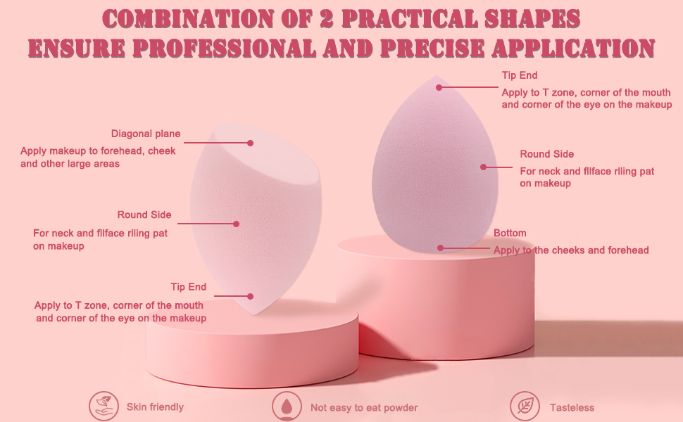 6 makeup sponge+6 makeup puff