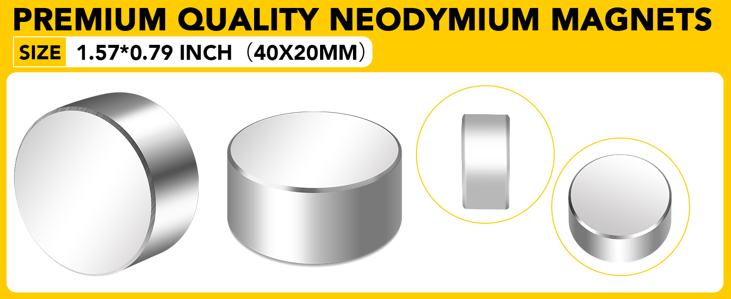 DIYMAG 40x20mm Super Strong Neodymium Disc Magnet