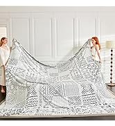 Serenhom Soft Cozy 120x120 Inches Seamless Oversized King Fleece Blanket, Giant 10'x10' Californi...