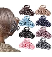 Canitor Hair Clips Set: 8PCS Banana Claw Clips for Thin Hair, Non-Slip Vines Twining French Desig...