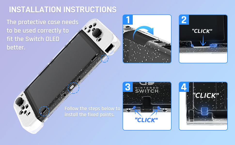 Installation steps for the fixing point of the protective case