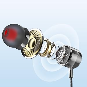 wired earbuds;wired headphones;corded earbuds;in ear headphones;plug in earbud;3.5mm headphone