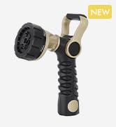 RESTMO Garden Hose Nozzle Heavy Duty, Fireman Style Nozzle with Thumb Control & Large Lever Contr...