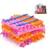 40pcs Hair Curler for Long Hair, No Heat Curlers 22inch/55cm Magic Curls with Styling Hooks Spira...