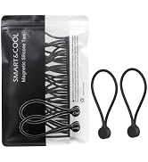 SMART&COOL Reusable Silicone Magnetic Cable Ties for Bundling and Organizing, Holding Stuff, Book...