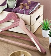 Wooden suit hangers made of cedar coat hanger for jackets, coats and pants, wide no shoulder bumps