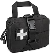LIVANS Tactical EMT Pouch, Rip Away Molle Medical Pouches IFAK Tear-Away First Aid Kit Emergency ...