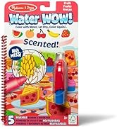 Melissa & Doug Scented Water Wow! Reusable Water-Reveal Coloring Activity Pad Travel Toy – Fruit