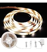 L5L3D Natural LED Strip Light, 8ft LED Light Strip, 12V 4000K Natural Daylight Tap Light, Strong ...