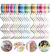 Laviria Curling Ribbons, 48 Colors 5mm 11 Yards Gift Wrapping Ribbons for Art Crafts Bows Wedding...