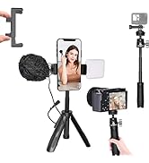 Ailight Mini Phone Tripod & Selfie Stick, Extendable Tripod Stand with Upgraded Phone Clip Holder...