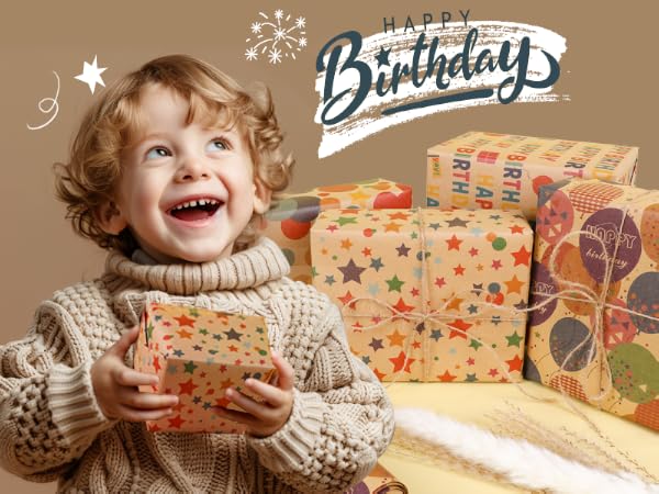 Birthday wrapping paper