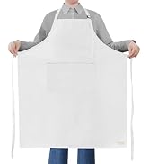 ROTANET Extra Large Apron for Men Adjustable Bib Apron with 2 Pockets Cooking Kichen Aprons Women...