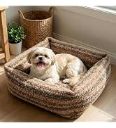 WESTERN HOME WH Dog Bed for Small Medium Dogs - Washable Small Dog Bed, High Back Support Pet Sof...