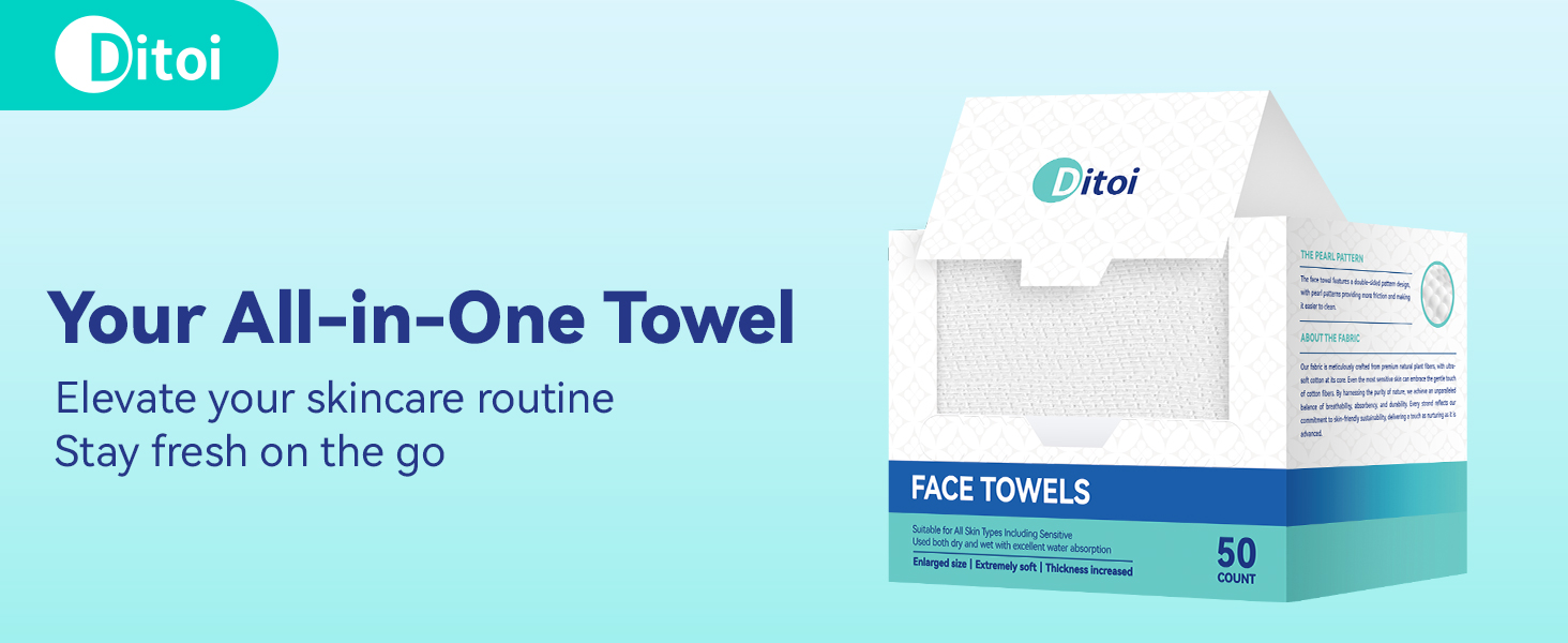 disposable face towels XL facial towelettes face cleansing washing cloths wipes for skincare makeup
