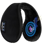 LC-dolida Bluetooth Earmuffs for Winter Women Men, Ear Muffs Headphones Earmuffs Fluffy with Musi...