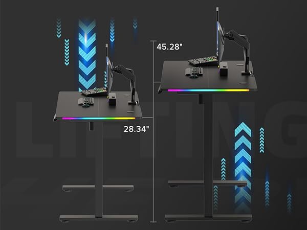 Height Adjustable 28.34"-45.28"
