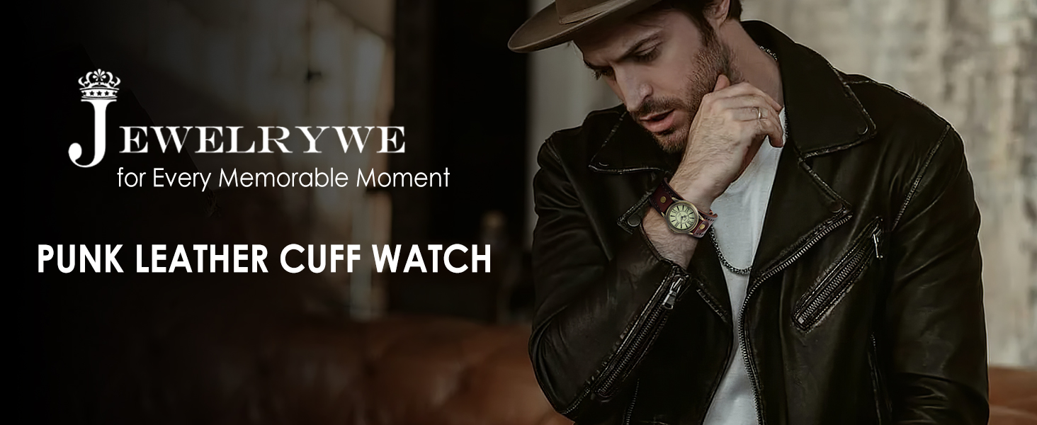 Cool punk cuff watch
