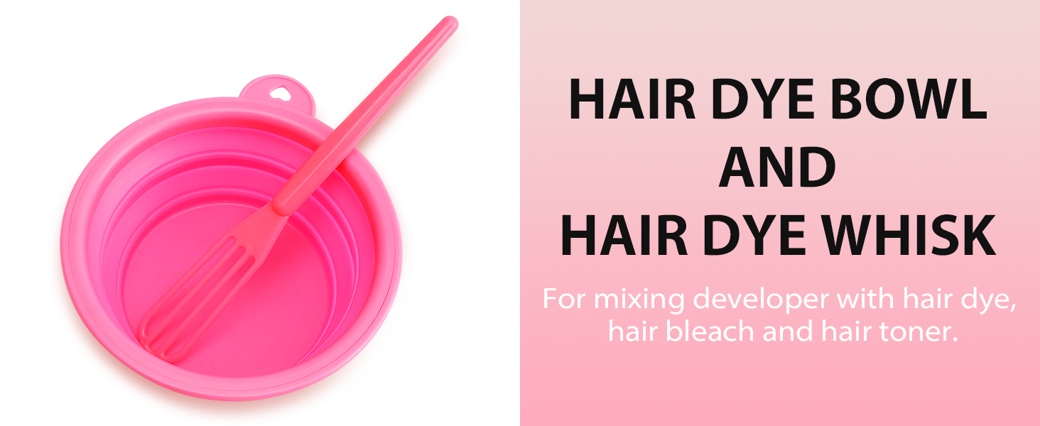 hair bleach dye kit set salon tools supplies essentials bowls comb brushes color women hairstylist