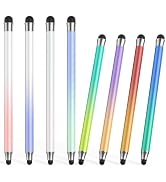 Stylus (8Pcs), 2 in 1 Stylus Pen for Touchscreen, High Precision and Sensitivity Double Rubber Ti...