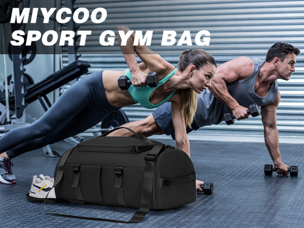 The MIYCOO Gym Bag for Men excels in the gym. It organizes your gear for optimal workouts