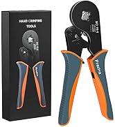 Wire Ferrule Crimping Tool, Preciva AWG 28-5 (0.08-16mm²) Square Jaw Wire Crimping Pliers Self-Ad...
