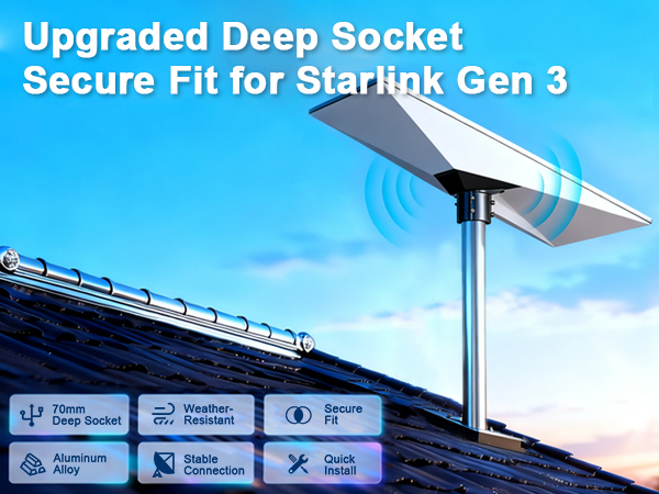starlink standard pipe adapter