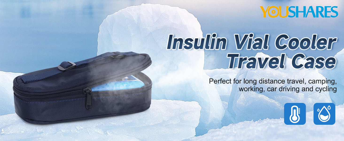 insulin cooler travel case medical vials ice pack tsa approved diabetic medication pen
