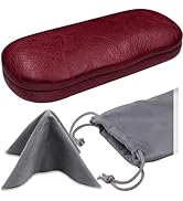 MyEyeglassCase Eyeglass Clam Shell Hard Case for Small-Medium Frames | Men & Women's Classy Trave...