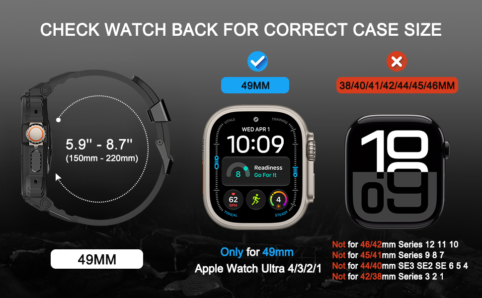 Only for Apple Watch Ultra 4/Ultra 3/Ultra 2/Ultra 49mm