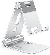 OMOTON Foldable Cell Phone Stand, C4 Portable Aluminum Phone Holder, Adjustable Phone Dock Cradle...