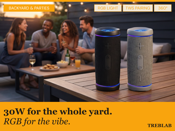 30W for the whole yard. RGB for the vibe.