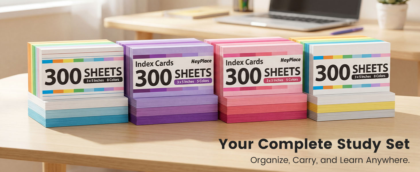 Colored Index Cards