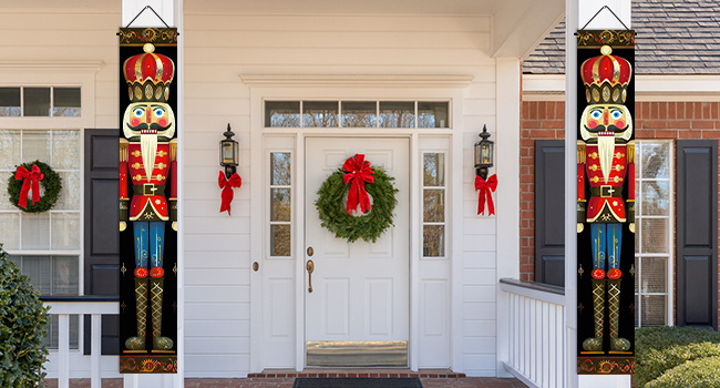 Outdoor Christmas door sign