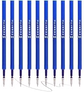 MengRan 4.3'' Gel Ink Pen Refills for Click Pens,0.5mm Tip Fine Point,Quick Drying Ink,Compatible...