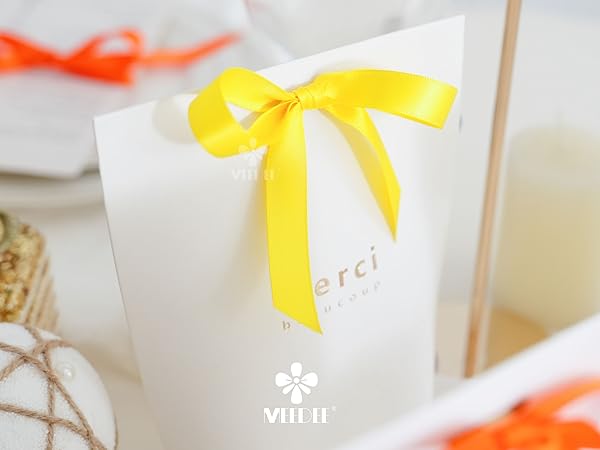 1/2 inch yellow satin ribbon