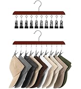 StorageWorks Hat Rack, Closet Organizer and Storage for Baseball Caps,Set of 2 with 10 Adjustable...