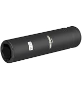 MAXPOWER 3/8" Drive 7/16" Deep Impact Socket, Heat-Treated Chrome Vanadium Steel, Durable 6-Point...
