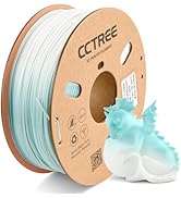 CCTREE Temperature Color Change PLA+ Filament 1.75mm, Color Change Turkish Blue to White 3D Print...
