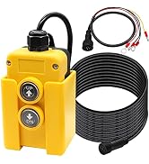 Taiss Dump Trailer Remote 4 Wires Control Switch 12V DC Industrial Pushbutton Switches Up Down Co...
