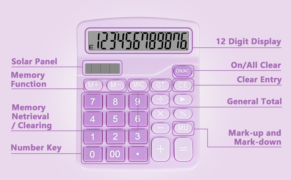 Calculator purple-4