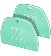 2 Pcs Dough Scrapers, Teenitor Plastic Dough Scrapers Bench Scraper, Food Grade Plastic Dough Cut...