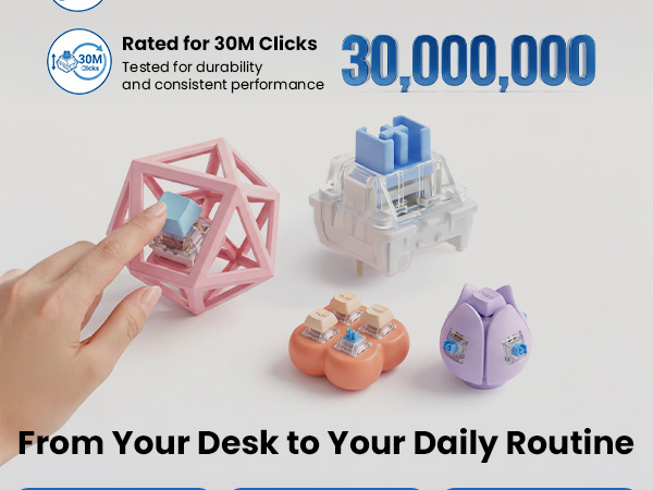 mechanical keyboard clickers button insert for 3d prints clicky switches fidget 3-d printed