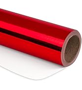 RUSPEPA Red Metallic Wrapping Paper - Christmas Wrapping Paper Perfect for Wedding, Birthday, Chr...