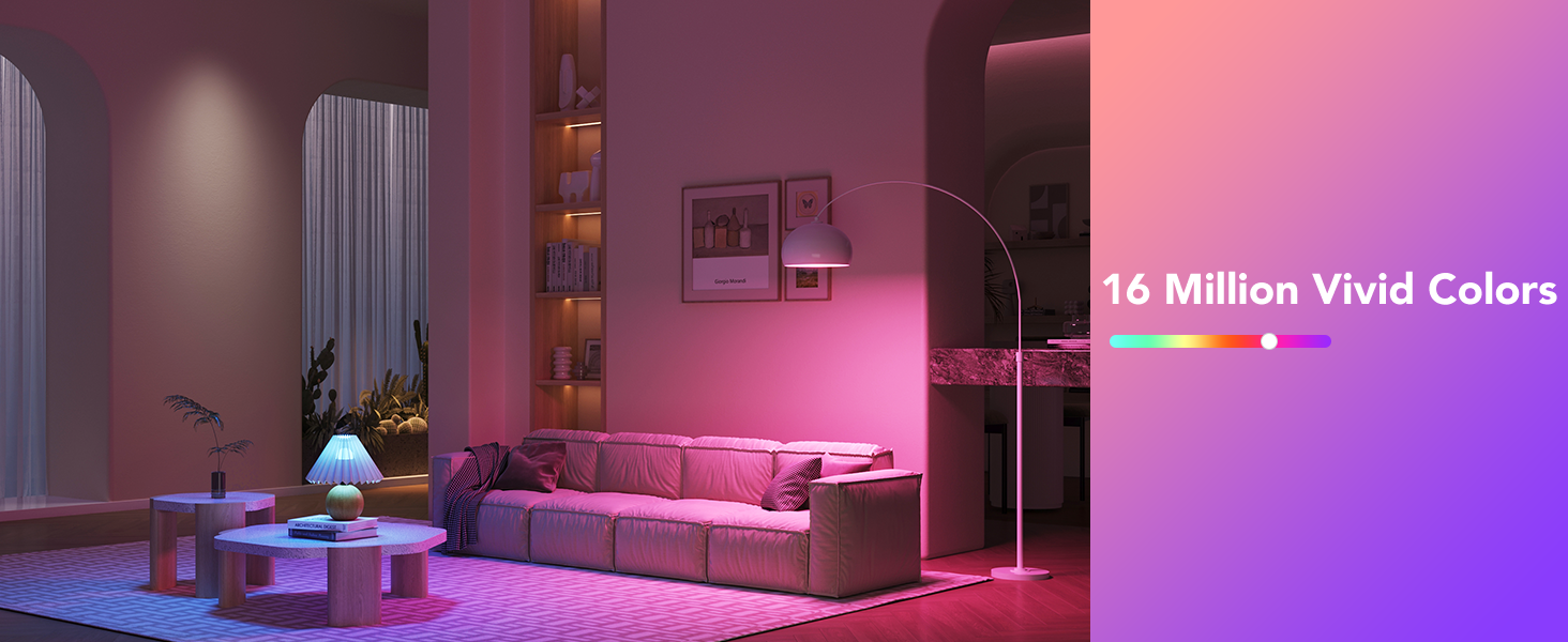 1000LM WiFi Bluetooth Color Changing Light Bulbs