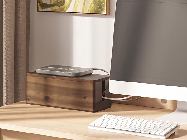 cable box on the desk