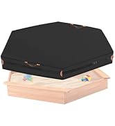 Hexagonal Sandbox Cover,600D Waterproof Oxford Fabric with Two Reflective Carrying Handles and a ...